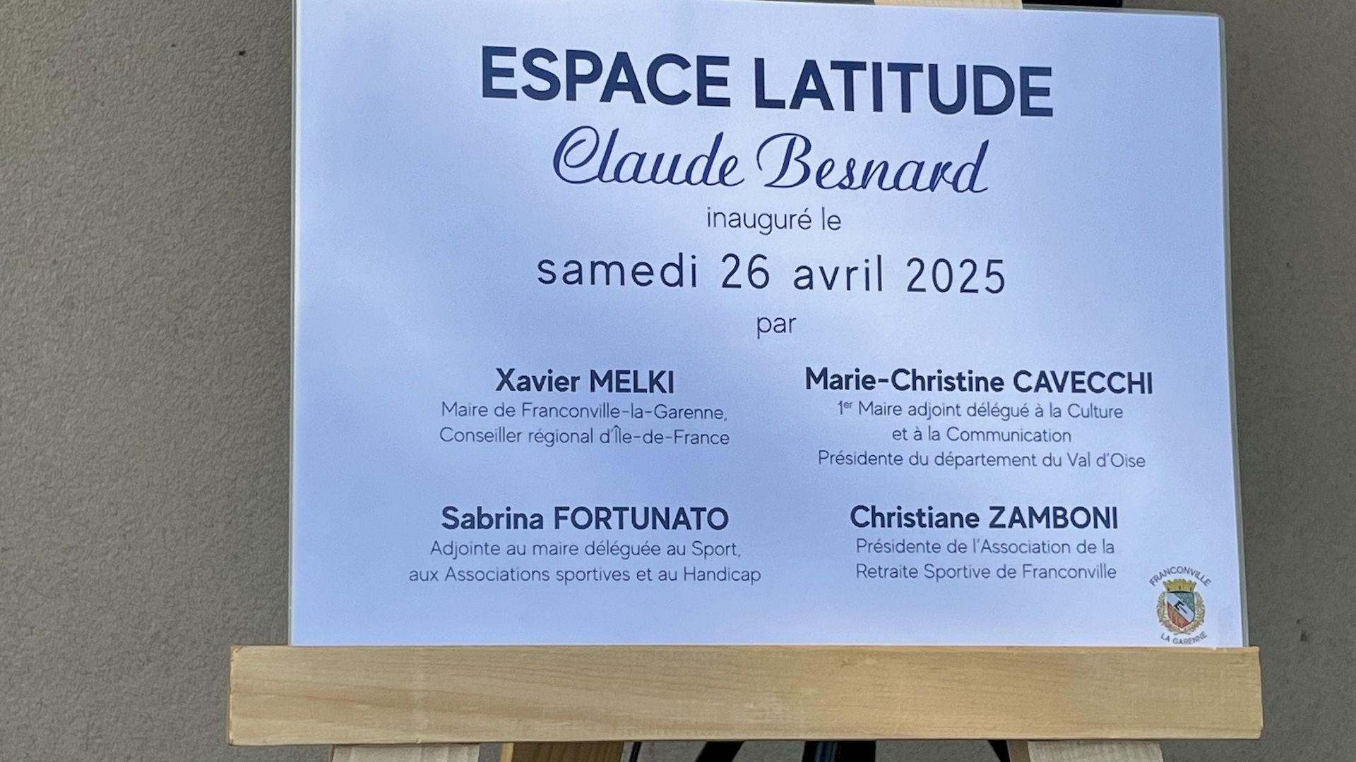 26 avril 2025 - Inauguration Espace Latitude