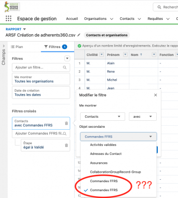 Bug filtre croise contacts et organisations 1